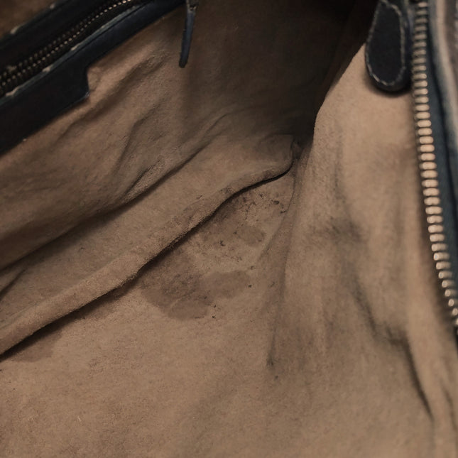 Bottega Veneta Intrecciato Hobo Bag Medium Black leather with Metal Studs 40cm