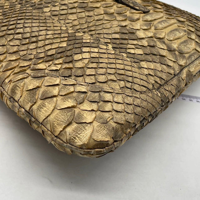 Gucci Jackie Vintage Camel Python Leather Rare