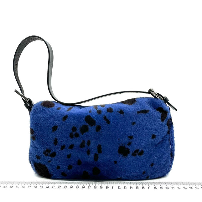 Sold Fendi Baguette Pony hair in leopard print Blue