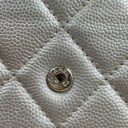 Sold Chanel Wallet On Chains WOC Timeless/ Classic Gold Caviar Leather