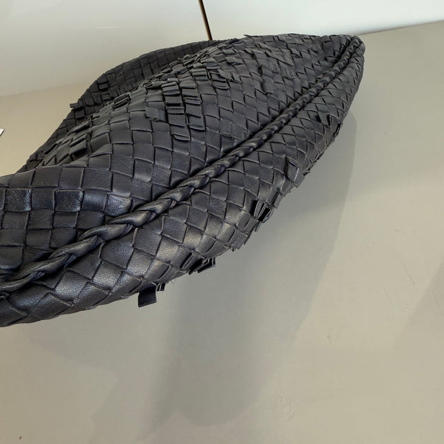 Bottega Veneta Veneta Hobo Dark Navy Intrecciato Leather Bag 47cm