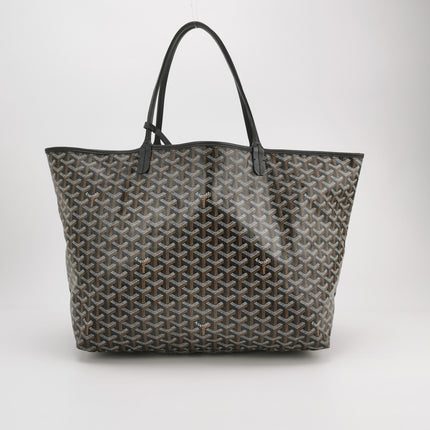 Goyard Saint Louis GM Tote Large Black Goyardine Canvas 2019