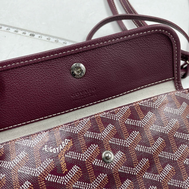 Sold Goyard Saint Louis PM Tote Medium Burgundy