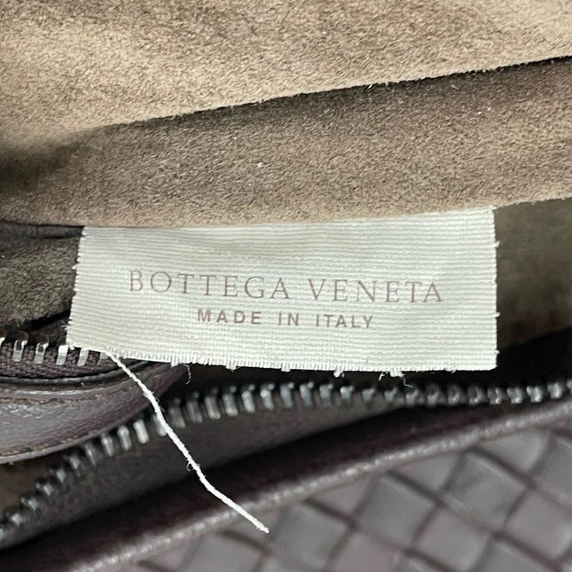 Sold Bottega Veneta Hobo Bag Large Dark Brown Lambskin leather