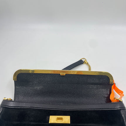 Louis Vuitton Avant-Garde Pochette Clutch Suede Leather Crystal Logo, 2011