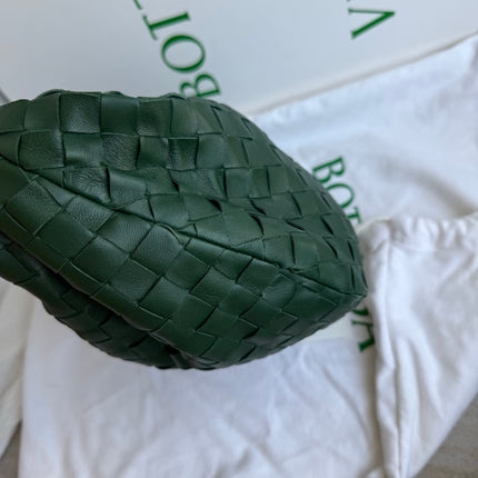 Bottega Veneta Teen Jodie Leather Dark Forest Green 36cm