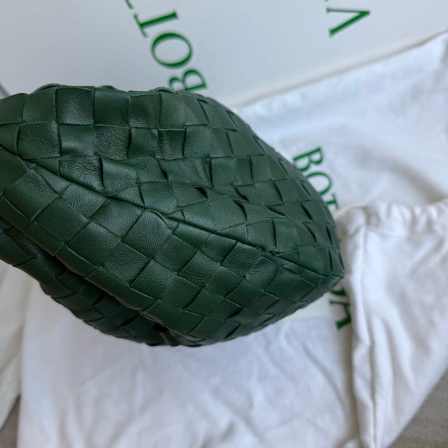 Bottega Veneta Teen Jodie Leather Dark Forest Green 36cm
