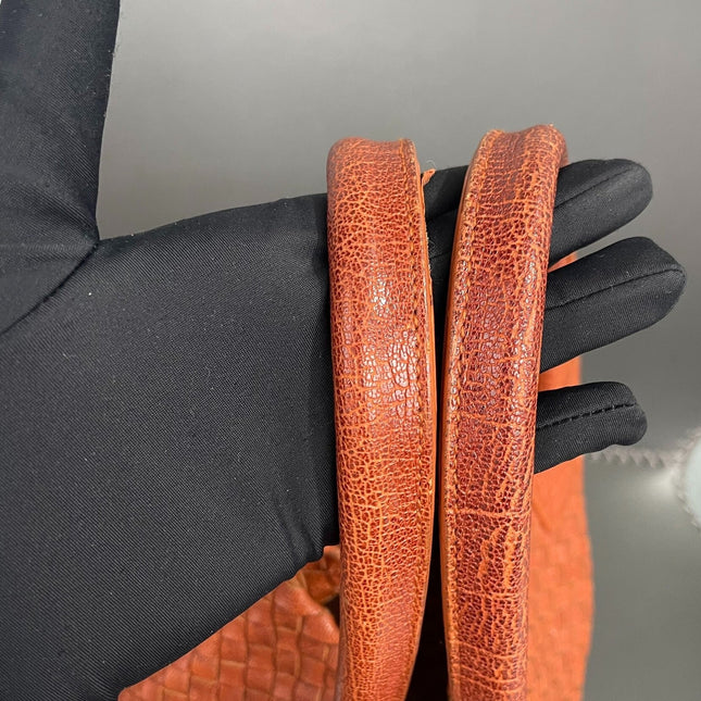 Bottega Veneta Cabat Tote Burnt Metallic Orange Intrecciato Leather 40cm