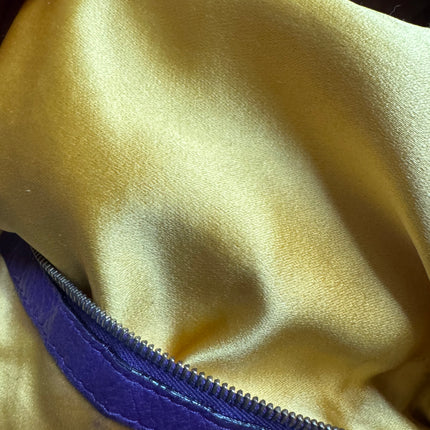 Fendi Mamma Baguette Purple Suede Leather