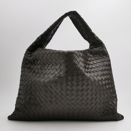 Bottega Veneta Hop Large Leather Fondant Chocolate Brown Hobo Bag