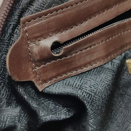 Bottega Veneta Top Handle Bowling Bag Dark Chocolate Brown Intrecciato Leather