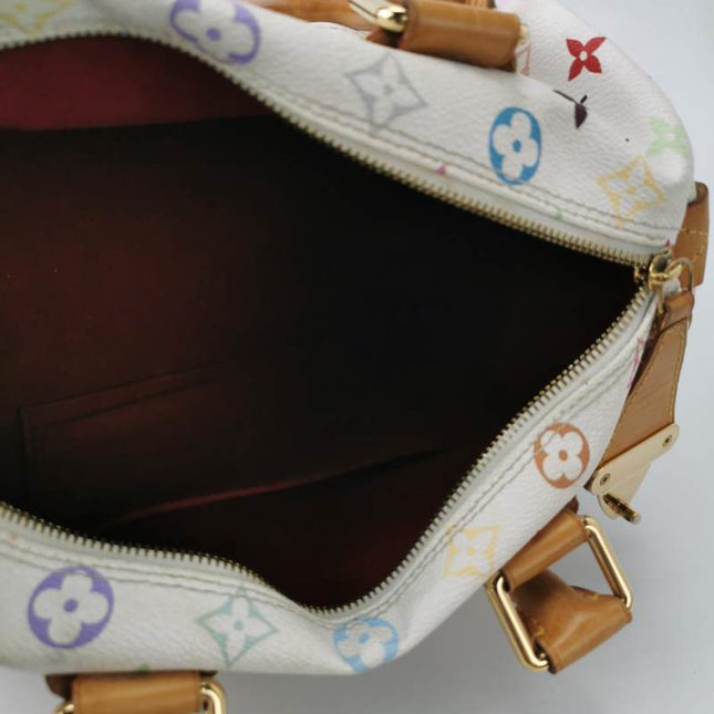 Louis Vuitton x Takashi Murakami Speedy 30 Lock White Multicolor
