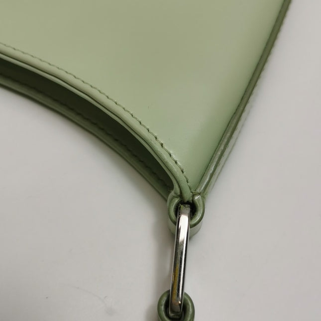 Prada Cleo Green Smooth Leather Shoulder Bag