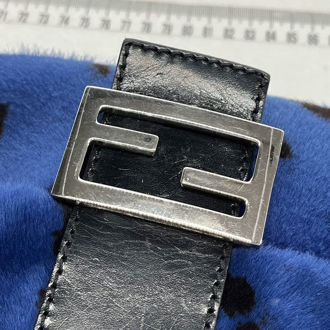 Sold Fendi Baguette Pony hair in leopard print Blue