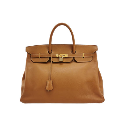 Hermes Birkin 40 Gold TC Clemence Leather Gold Hardware 1994