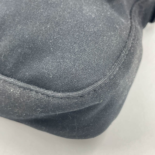 FENDI Baguette Vintage Black Cloth Silver Hardware