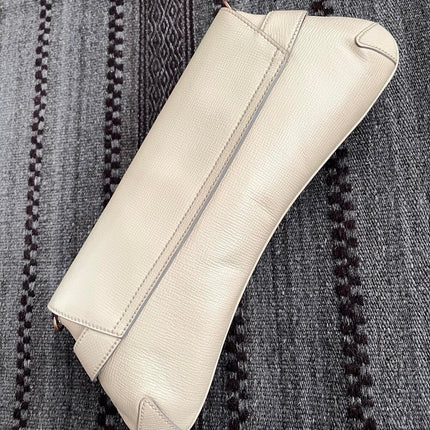 Sold Gucci Horsebit 1955 Large White Leather Shoulder Bag
