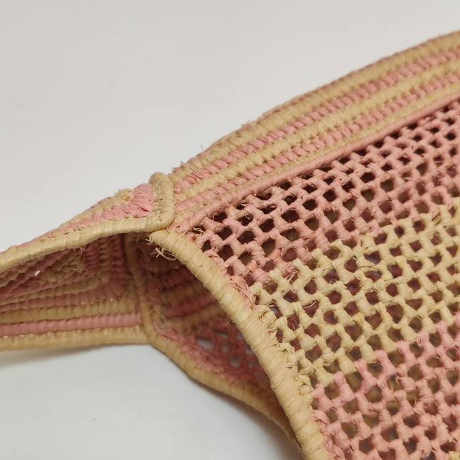 Gucci Jackie 1961 Wicker Bag Pink Gold Hardware Leather Strap