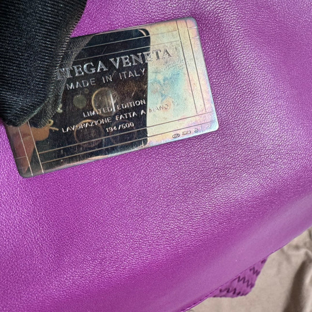 Bottega Veneta Cabat Large Intreccio Leather Tote Bag Purple with Pouch 42cm