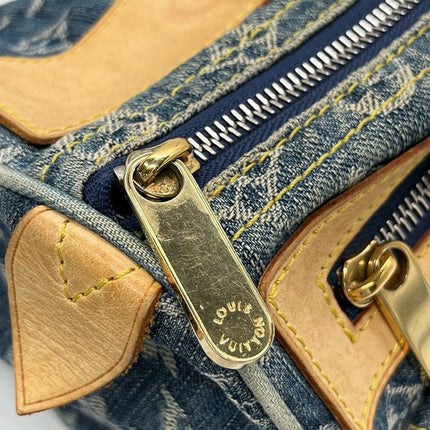 Sold LV Louis Vuitton Denim Neo Speedy Boston Bag