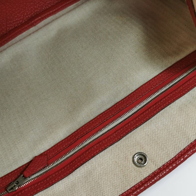 Hermes Garden Party 36 Red Calfskin Leather Handbag 2015
