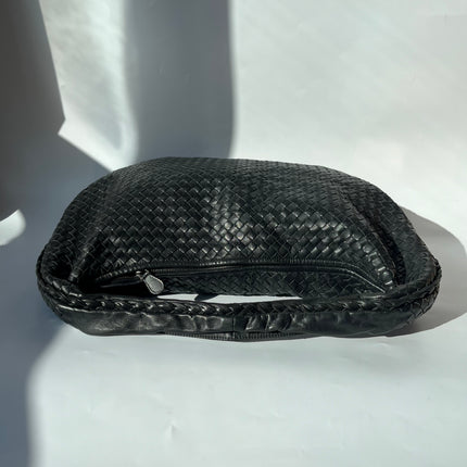 Bottega Veneta Veneta Hobo Maxi Black Leather 51cm