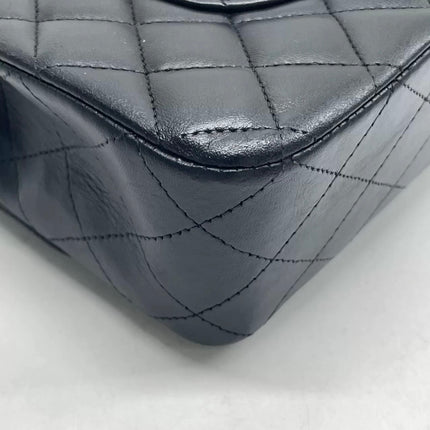 Chanel Classic Flap Medium 2015 Black Lambskin Leather Gold Hardware