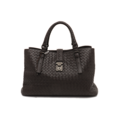 Bottega Veneta Roma Large Intrecciato Nappa Leather Dark Brown 37cm-Luxbags