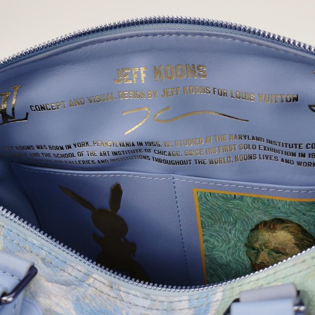 Louis Vuitton x Jeff Koons Speedy 30 Van Gogh Top Handle Bag