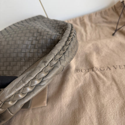 Bottega Veneta Hobo Bag Lambskin leather Dark Grey 47cm