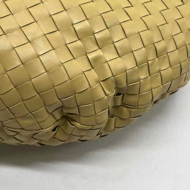 Bottega Veneta Jodie Maxi Lambskin Leather Beige Oats 70cm