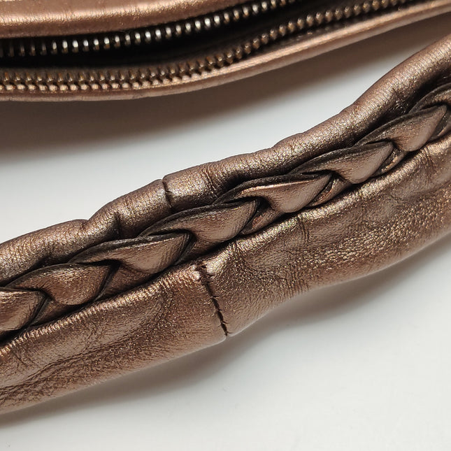 Bottega Veneta Veneta Hobo Metallic Copper Leather Large 47cm
