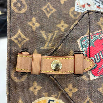 Louis Vuitton Voyage OnTheGo Large Brown Monogram Crossbody Tote Flight Mode