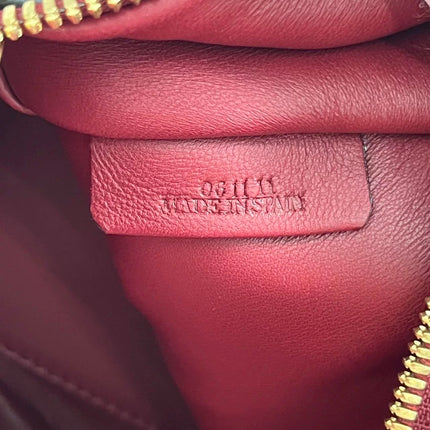 Loewe Amazona 36 Medium Burgundy Leather Dragon Lock Gold-tone Hardware