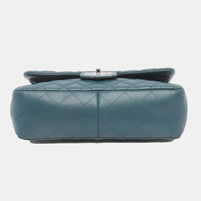 Chanel Classic Flap Jumbo Large Blue Lambskin Leather, 2012-2013