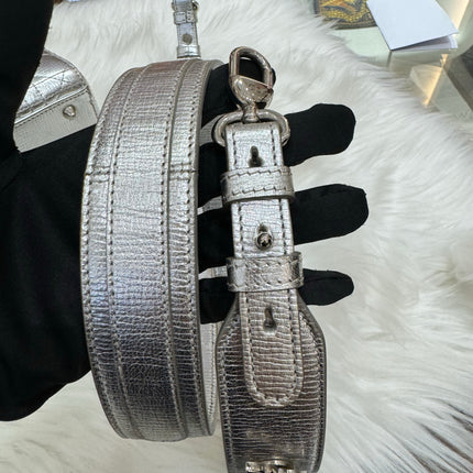 SOLD Lady Dior Small My Abcdior Cannage Leather Silver