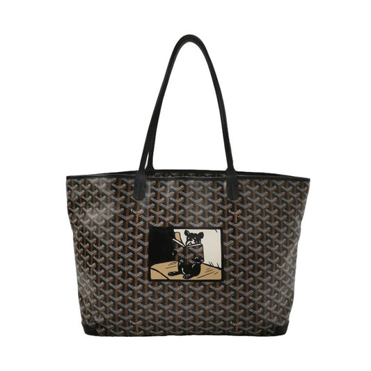 Goyard Artois GM Large Black French Bulldog Reinforced Corners and Zipper