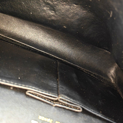 Chanel Classic Flap Medium Dark Navy Caviar Leather with 24k Gold Hardware, 2008