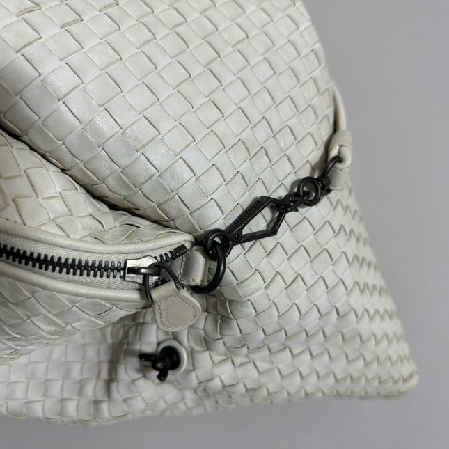 Bottega Veneta Maxi Convertible Tote Bag White Leather Two-way Carry 50cm