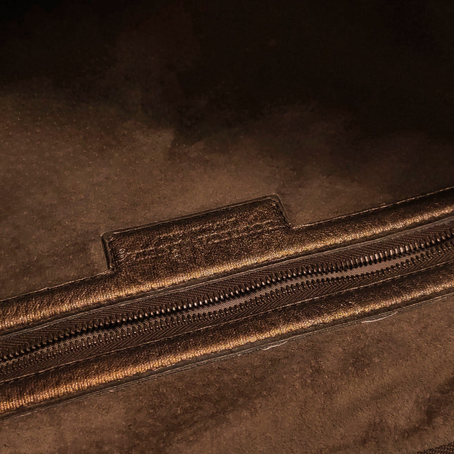 Bottega Veneta Veneta Hobo Metallic Copper Leather Large 47cm