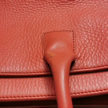 Chanel Cerf Executive Medium Coral Pink Leather Handbag with Strap 35cm