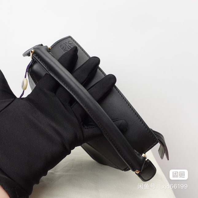 SOLD Loewe x Howl's Moving Castle Studio Ghibli Collection Puzzle Calcifer Mini Black Crossbody Bag