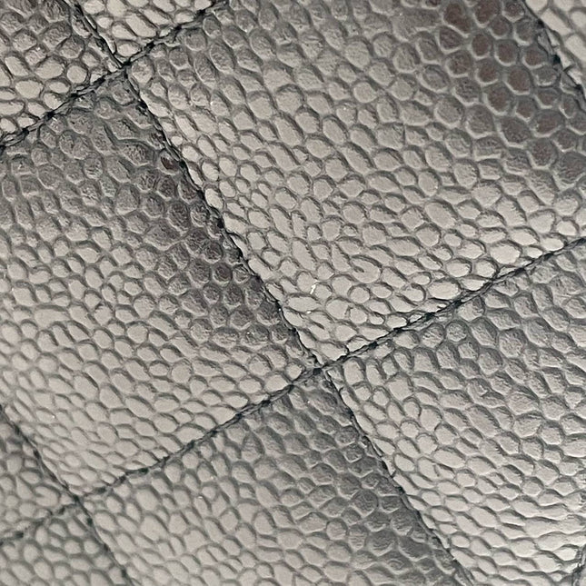 Sold Chanel Classic Flap Maxi Black Caviar Leather Double Flap with Gold Hardware, 2014-2015