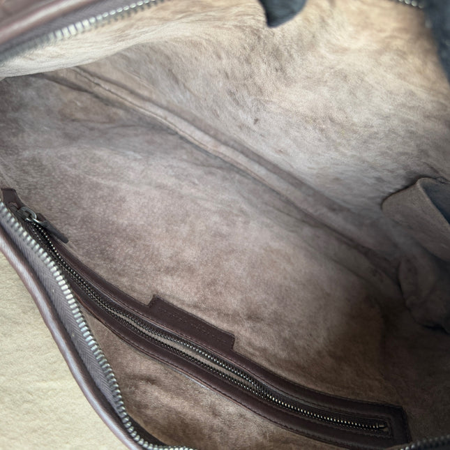 Bottega Veneta Hobo Bag Large Milk Chocolate Brown Lambskin leather 47cm