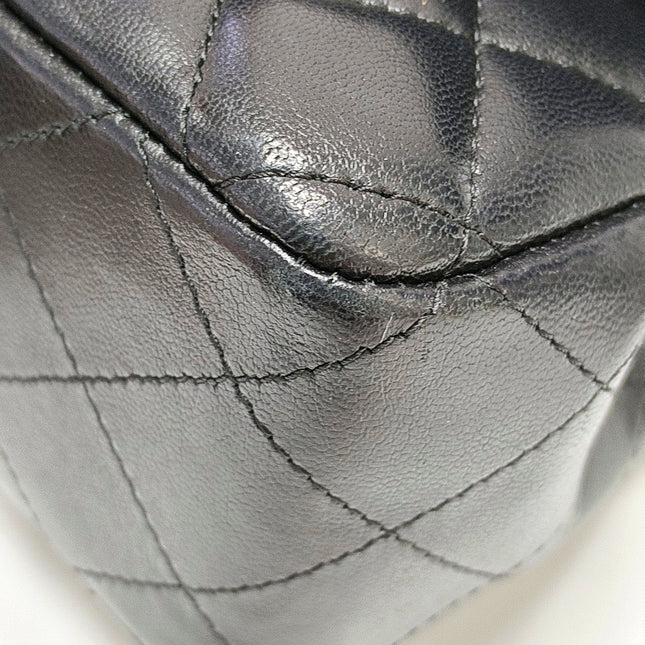 Chanel Classic Flap Mini Black Lambskin Silver Hardware