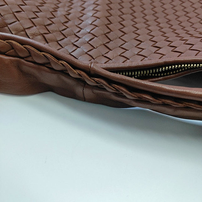 Bottega Veneta Veneta Hobo Maxi Brick Red Intrecciato Leather Bag 50cm