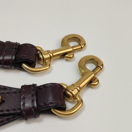 Dior Saddle Medium Burgundy Oblique Monogram Canvas with Strap