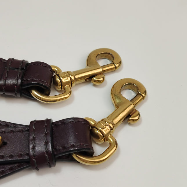 Dior Saddle Medium Burgundy Oblique Monogram Canvas with Strap