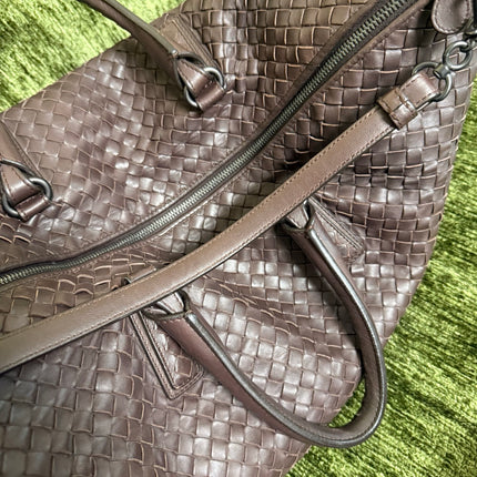 Bottega Veneta Maxi Convertible Tote Dark Chocolate Brown Leather