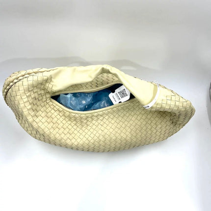 Bottega Veneta Belly Hobo Intrecciato Pale Yellow Large 50cm